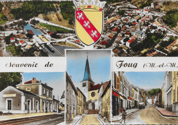 CPSM  -(54) - FOUG ( M. Et M ) - Souvenir De Foug Avec Blason. -  Multivue. - Foug