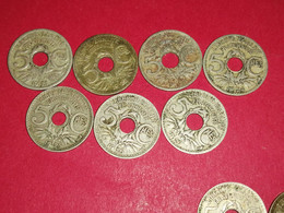 7 X 5 Centimes LINDAUER 1921 à 1927 Non Nettoyé VOIR PHOTOS - 5 Centimes