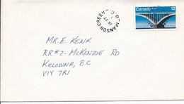 16514) Canada Cover Brief Lettre 1977 BC British Columbia Post Office Postmark Cancel Manson Creek - Lettres & Documents