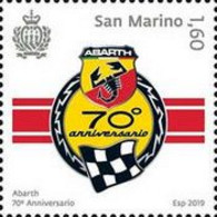 2019 - SAN MARINO - Abarth 1v -  NH - ** - Neufs