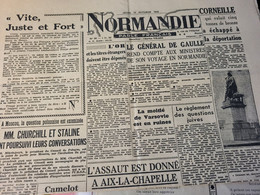 NORMANDIE 44/DE GAULLE /QUESTIONS JUIVES /STATUE CORNEILLE DEPORTATION - Testi Generali