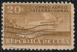 Cuba 1931 Poste Aérienne Yv. N°7 - Avion Survolant La Côte - Oblitéré - Poste Aérienne