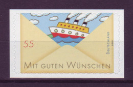 Bund 2848 SELBSTKLEBEND Folienblatt Mit Guten Wünschen Schiff 55 Cent Postfrisch - Altri & Non Classificati