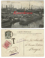 Timbre Fiscal  Strafportzegel Tax Timbre Antwerpen Antwerpse Haven La Bassin De La Campine Kempisch Dok Le Port - Stamps