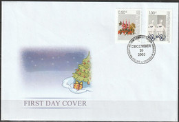 UNO Kosovo UNMIK 2003 FDC MiNr.16 - 17  Weihnachten Und Neujahr ( D5468 ) - Lettres & Documents