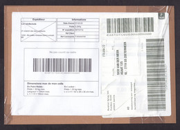 Belgium: Parcel Fragment (cut-out) To Netherlands, 2023, Label Private Postal Service Mondial Relay (minor Damage) - Lettres & Documents