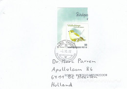 Liechtenstein 2022 Vaduz Wood Warbler Phylloscopus Sibilatrix Cover - Covers & Documents