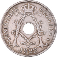 Monnaie, Belgique, 25 Centimes, 1922, TB+, Cupro-nickel, KM:69 - 25 Cent