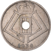 Monnaie, Belgique, 25 Centimes, 1938, TTB+, Nickel-Cuivre, KM:115.1 - 25 Cents