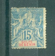 BENIN - N°25 Oblitéré. Papier Teinté. - Used Stamps
