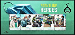 Australia 2022 Frontline Heroes MS MNH Silver OP Canberra Stampshow 091/100 - Unused Stamps