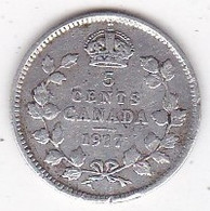 Canada, 5 Cents 1917  , George V, En Argent, KM# 22 - Canada