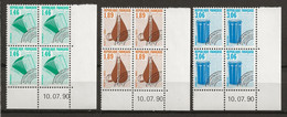 FRANCE: COINS DATES, PREO. **, N° YT 206, 207 Et 208, Mill. 1990, TB - 1990-1999