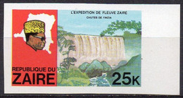 ZAÏRE 1979 - 1v - MNH - IMPERF - River Expedition - Inzia Falls - Rivierexpeditie - Inzia-watervallen Water - Wasser Eau - Agua