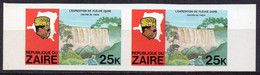 ZAÏRE 1979 - 2v - MNH - IMPERF - River Expedition - Inzia Falls - Rivierexpeditie - Inzia-watervallen Water - Wasser Eau - Water