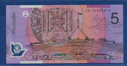 AUSTRALIA - P.57b - 5 Dollars 2003 UNC Serie CB 03 809979 - 2001-2003 (polymer Notes)