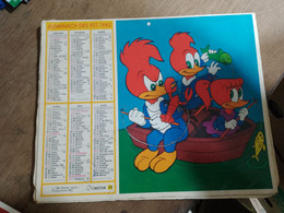 71 // CALENDRIER DES P.T.T  1982 "WALTER LANTZ" - Groot Formaat: 1981-90