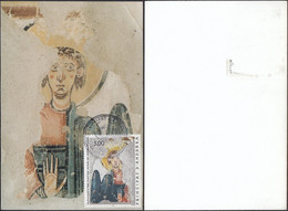 Andorre 1990- Andorre Française- Maximum Photo Sur Carte. Yvert Nr.: 396. "Peinture".Pas Commun........(VG) DC-11359 - Used Stamps