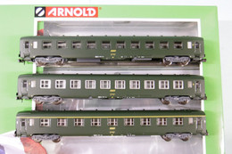 Arnold - Coffret 3 Voitures DEV AO A9 + B10 SNCF ép. IV Réf. HN4385 Neuf N 1/160 - Voitures Voyageurs