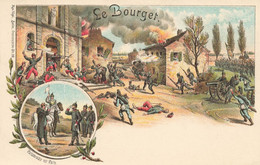 Le Bourget * CPA Illustrateur Gruss Souvenir Genre Karl Kunzli * CPA Dos 1900 - Le Bourget