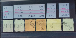 02 - 23  //  Schweiz - Suisse - Sélection De Perfin //  L10 - L12 - L13 - L14 - L19 - M8 - Perfin