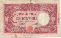 Z273- 500 LIRE REPUBBLICA SOCIALE 17/08/1944 - 500 Lire