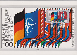 1980 BRD MC, Mi:DE 1034, Yt:DE 882, 25 Jahre Zugehörigkeit Zur NATO, Flaggen - Otros & Sin Clasificación