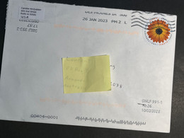 (3 Oø 28) Letter Posted From USA To Australia (2023) - Briefe U. Dokumente