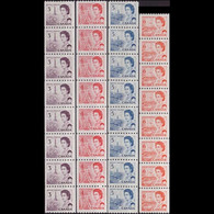 CANADA 1967 - Scott# 466-8A Queen Coil Strips 3-6c LH - Unused Stamps