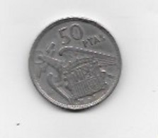 50 Pesetas 1957 étoile  58 - 50 Pesetas