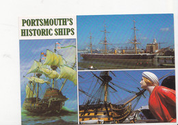 PORTSMOUTH'S HISTORIC SHIPS, Paquebot "Mary Rose" Navires HMS Warrior Et Victory, Ed. J.Salmon 1980 Environ - Portsmouth