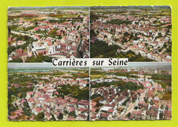 78 En Avion Au Dessus De CARRIERES SUR SEINE N°100 En 4 Vues Aériennes - Carrières-sur-Seine