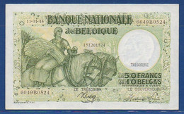 BELGIUM - P.106 - 50 Francs / Frank = 10 Belgas / Belga 11.01.1945  UNC-, Serie 6049B0524 - 50 Francs-10 Belgas