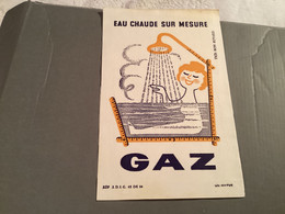 Buvard - GAZ - EAU CHAUDE Sur Mesure - Illustration KOUPER BEAU BUVARD " GAZ ",DE LEO KOUDER, EAU CHAUDE SUR MESURE, - Electricité & Gaz