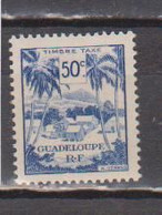 GUADELOUPE         N°  YVERT   TAXE  43  NEUF AVEC CHARNIERES      ( CHARN  01 / 28  ) - Timbres-taxe