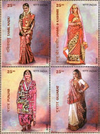 India 2023 BRIDAL COSTUMES OF INDIA 4v SET MNH As Per Scan - Autres & Non Classés