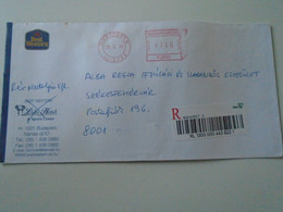 AD00012.171  Hungary  Registered Cover  -EMA Red Meter Freistempel-  2001 Budapest  Best Western - Lido Hotel - Automaatzegels [ATM]