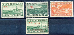 TIMBRE STAMP ZEGEL LUXEMBOURG 137-139 ET 142  XX - Andere & Zonder Classificatie