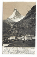 SWITZERLAND SUISSE - ZERMATT MIT MATTERHORN - 1904 SENT TO GERMANY - Matt