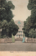 Tahiti - Le Palais Du Roi à Papeete - Colorisé - Précurseur - Animé - Oblitéré 1915 - Carte Postale Ancienne - Aborigenes