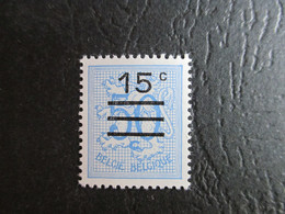 Nr 1446 - Cijfer Op Heraldieke Leeuw Met Opdruk - Luppi/Varibel V10 "Q" Onderaan Gebroken - MNH** - Autres & Non Classés