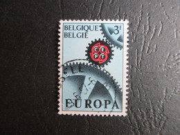 Nr 1415 - Europa - Luppi/Varibel V4 Blauw Punt Onder "UE" Van Belgique - Gestempeld - Autres & Non Classés