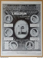 L'Iradium De Dixor 1927 Publicité - Advertising (Photo) - Objects