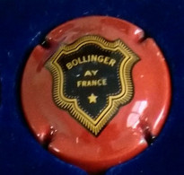 PLAQUE DE MUSELET DE CHAMPAGNE " BOLLINGER N° 34 VERSO OR " - Bollinger
