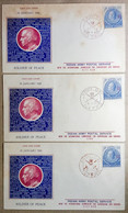 INDIA 1965 ICC & UNEF COMPLETE SET OF 6 F.P.O CANCELLED COVER & INFORMATION BROCHURE, VIETNAM, LAOS, GAZA...RARE - Military Service Stamp