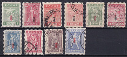 Grèce   1917    Lot - Usati