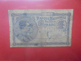 BELGIQUE 1 Franc 1920 Circuler (B.29) - 1 Franc