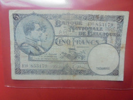 BELGIQUE 5 Francs 1938 Circuler (B.29) - 5 Francs