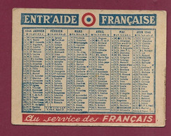 170223A - WW2 - PETIT CALENDRIER 1946 Entr'aide Française Au Service Des Français Barrage National Contre La Misère - Small : 1941-60