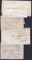 Bristol Twin Arc Datestamps - Four Covers From 1840-43, All Prepaid 1 In Cash - ...-1840 Precursores
